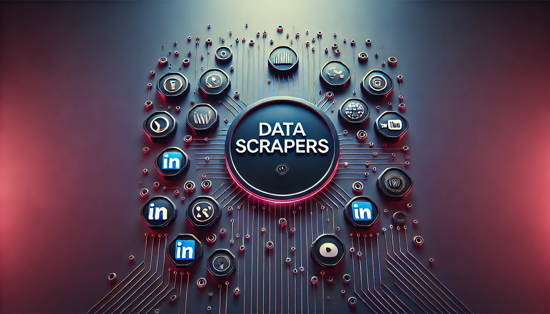 Unlock the Power of Data with Our Advanced Scrapers – Featuring sleek visuals and iconic platforms like LinkedIn, Google Maps, and YouTube.